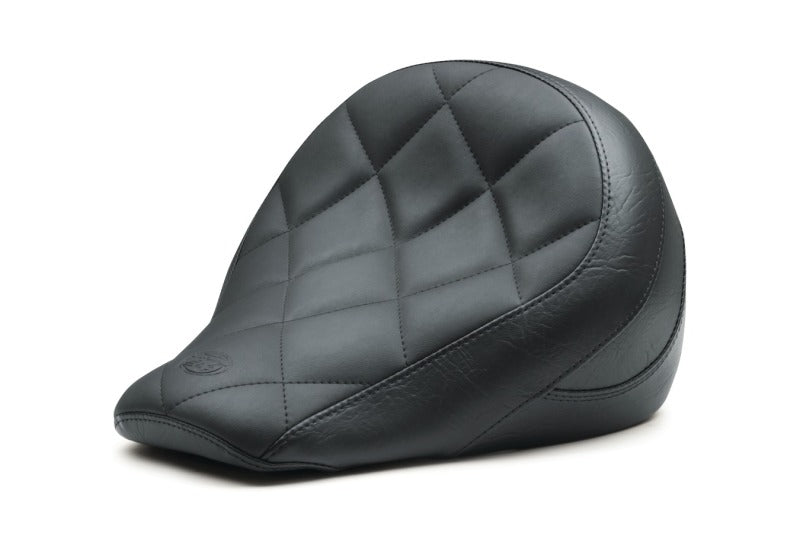 Mustang Motorcycle Mustang Bobber Standard Touring Solo Seat Diamond Stitch Black - 76842 For Indian Scout Bobber 2018-2021