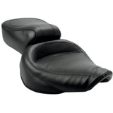 Mustang Vintage Style Seat Wide Smooth Black Dyna - 75680 For Harley Dyna 1993-1995