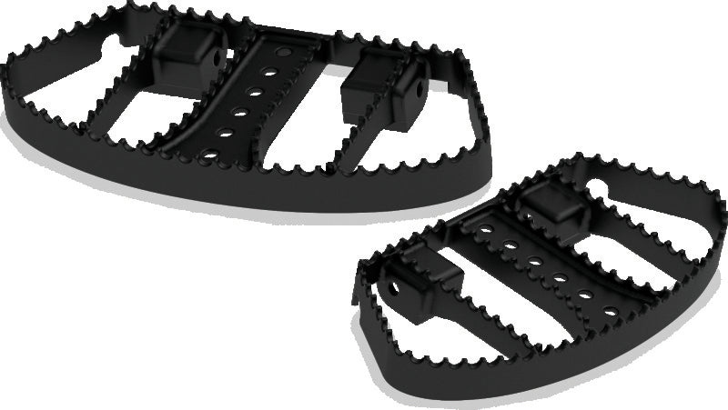 Burly Brand MX Passenger Boards Black - B13-1051B For Harley Touring 1996-2024