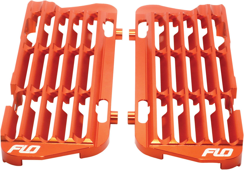 Flo Motorsports High Flow Radiator Braces Orange - FLO751ORG KTM Dirt Bikes 2016-2024