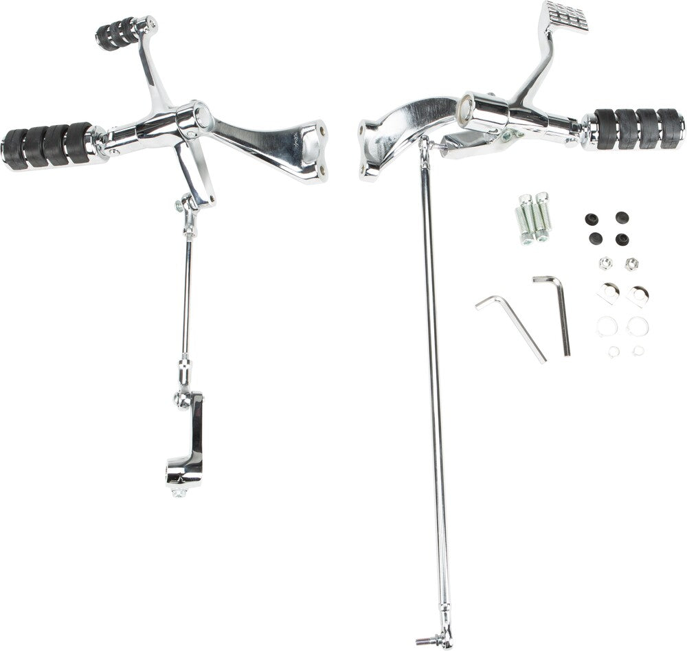 Harddrive Forward Control Kit XL CHR W Rubber Band Pegs - 35-0215CK For Harley Sportster 2004-2013