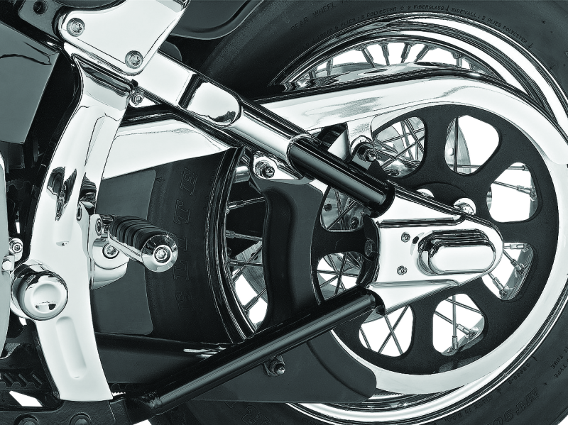 Kuryakyn Boomerang Frame Covers Chrome - 7851 For Harley Softail 2000-2007