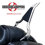 Siouxicide Choppers Excalibur Detachable Sissy Bar Backrest Chrome, Short 16, 1 1/4 In For Harley Touring 2009-2026