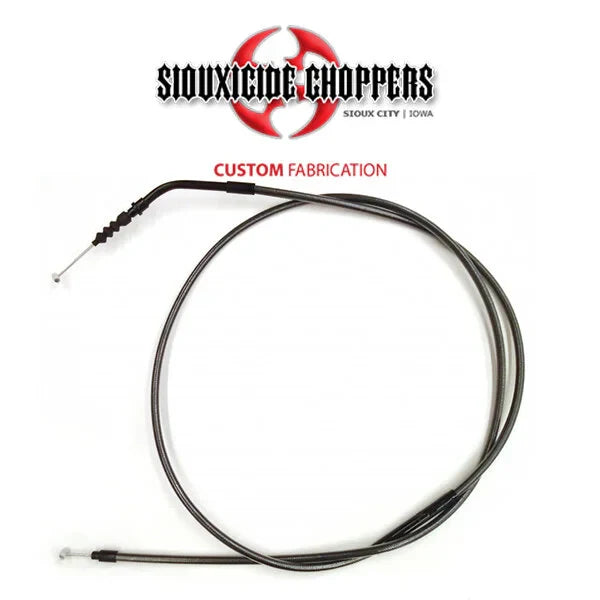 Siouxicide Choppers Indian Clutch Cable - Stock + 8 Inches