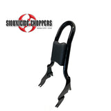 Siouxicide Choppers Touring Kobra Backrest Kobra, Chrome, Perforated Pad Double Diamond Black For Harley Touring 2009-2026