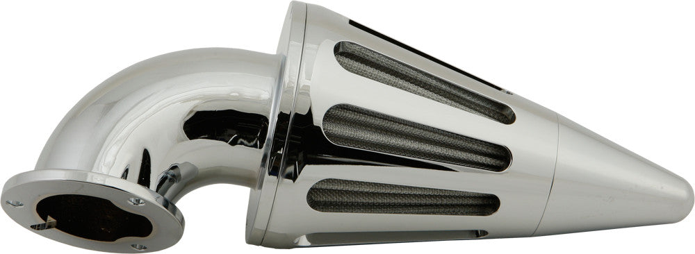 Harddrive 120234 RAM Air Filter Coned Chrome 4.5"X12" For Harley Motorcycles 1988-2016
