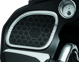 Kuryakyn 7385 Tri-line Speaker Accents For Road Glide Chrome