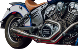 Sawicki Indian Scout Shorty Cannon Brushed SS For Indian Scout 2015-2022