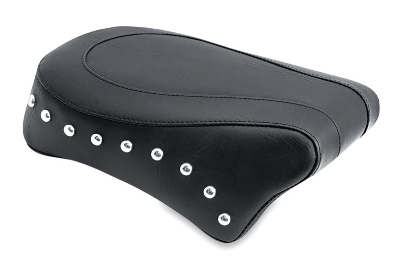 Mustang Motorcycle Mustang Standard Touring Passenger Seat W Studs Black - 76108 For Harley Dyna 2006-2017