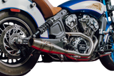 Sawicki Indian Scout MID Length Cannon Brushed SS For Indian Scout 2015-2022