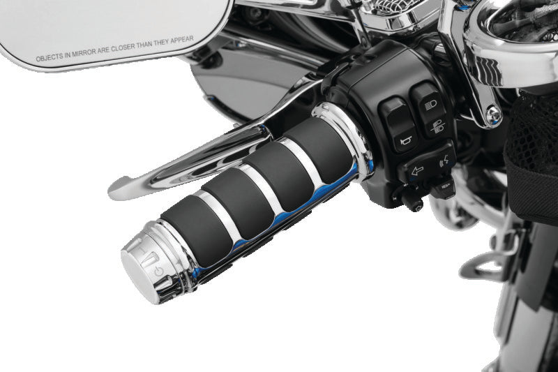 Kuryakyn ISO Grips For Heated Grips Chrome - 6780 For Harley Touring 2008-2021