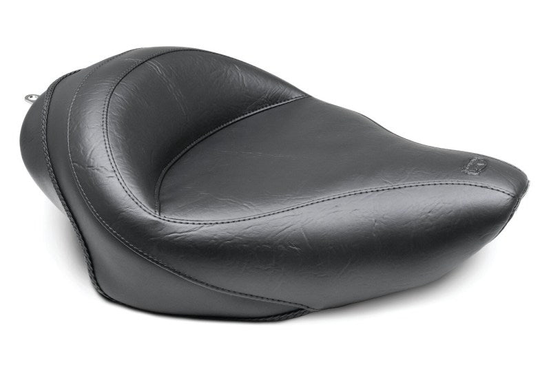 Mustang Motorcycle Mustang 3.3 GAL Wide Touring Solo Seat Black - 76148 For Harley Motorcycles 2004-2021