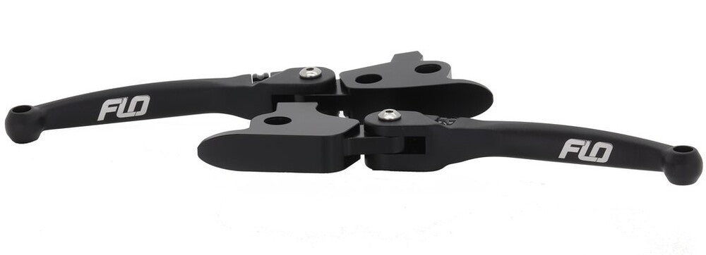 Flo Motorsports MX Style Lever SET Black `08 - HD-811BLK For Harley Touring 2008-2013