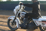 Burly Brand MX Style Floorboards Black - B13-1050B For Harley Motorcycles 1985-2026