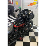 FAT Baggers INC. 1-1/4" EZ Install Flat Top Handlebar 12" Black - 706012-B For Harley Road Glide 2015-2022