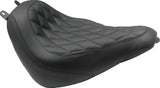Mustang Motorcycle Mustang Heritage Classic, Deluxe Wide Tripper Solo Seat Diamond Stitch Black - 83008 For Harley Softail 2018-2021