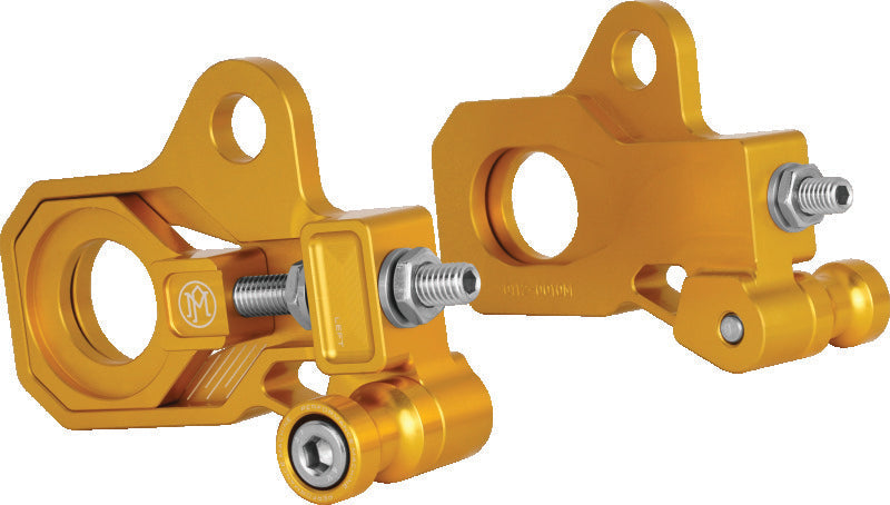 Performance Machine 0117-0028M-G Axle Adjuster Kit - Gold Ano