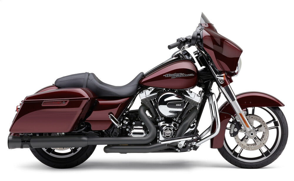 Cobra 4" Race-PRO Slip-ONS Black With Black TIP - 6216RB For Harley Touring 2017-2026