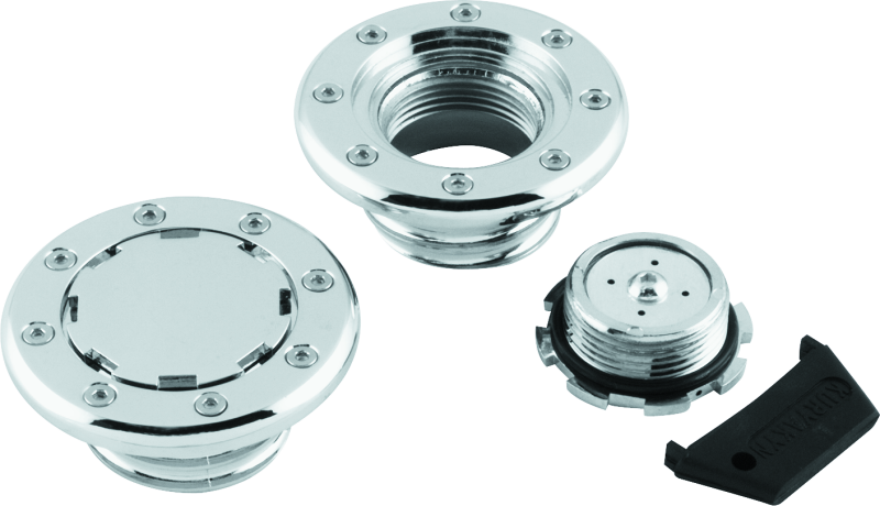 Kuryakyn 8310 Flush Mount Gas Caps Non-vented Chrome