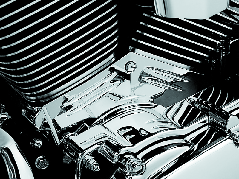 Kuryakyn 8143 Twin Cam Cylinder Base Cover 99-06 Chrome