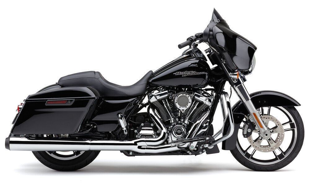 Cobra Powrflo 2-1 With Billet TIP Chrome - 6451 For Harley Touring 2017-2026