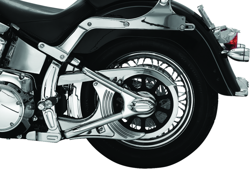 Kuryakyn Boomerang Frame Covers Softails Chrome - 7773 For Harley 2008-2017