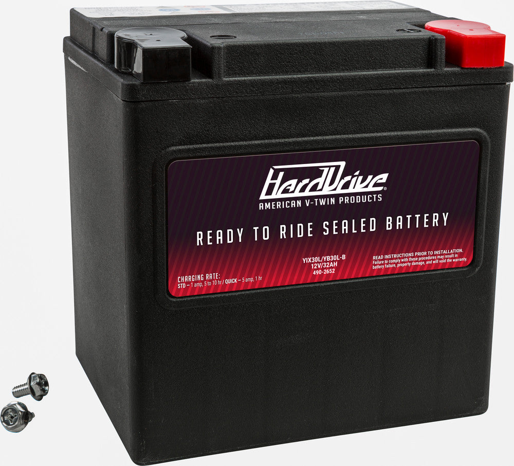 Harddrive Battery YIX30L YB30L-B Factory Activated Sealed AGM - HVT30L For Harley Touring 1997-2018