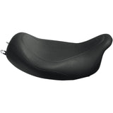 Mustang Wide Tripper™ Solo Seat Without Backrest Smooth Black - 76692 For Harley Touring 2008-2025