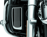 Kuryakyn 7681 Radiator Grills For Twin Cooled Models Chrome & Black (pair)