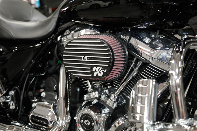 K & N Engineering Street Metal Intake System Davidson Road King 103cl Side Draft Touring - RK-3952 For Harley Motorcycles 2008-2017