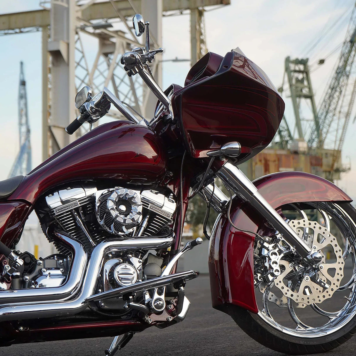 Arlen Ness Inverted Series Air Cleaner Kit — Drift Chrome - 18-986 For Harley Motorcycles 2017-2025