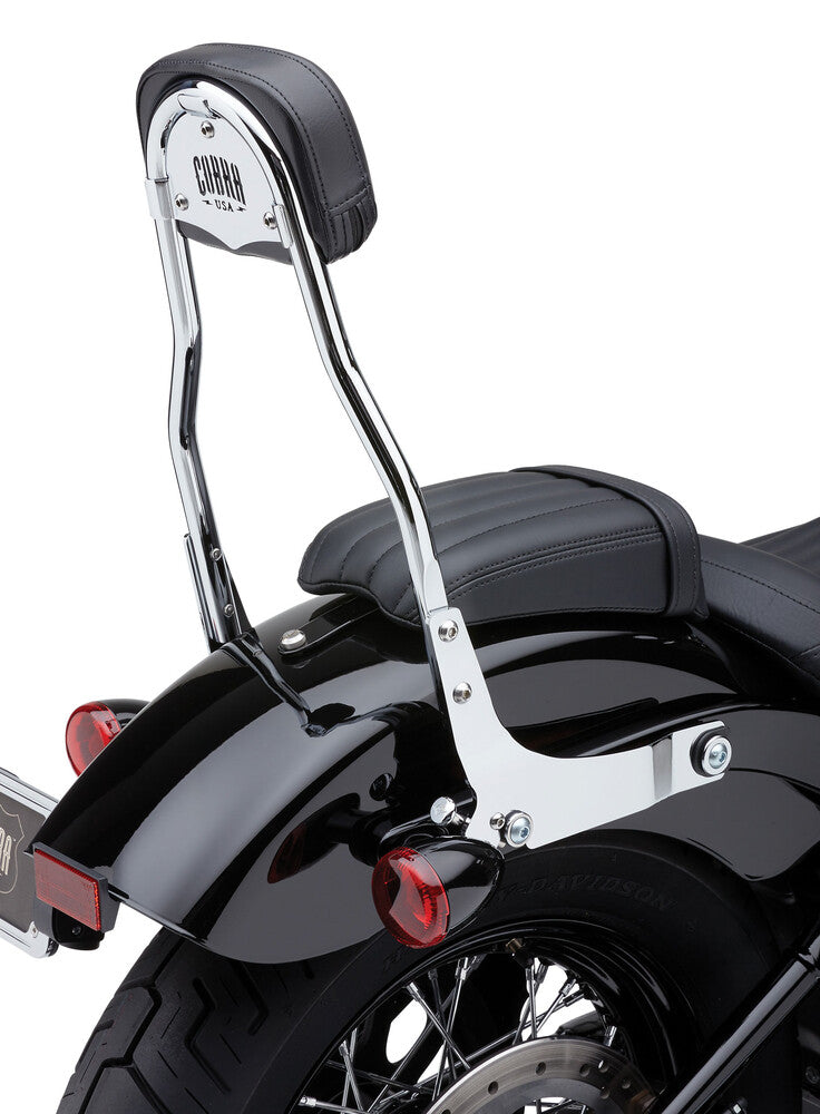 Cobra Detachable Backrest Round Chrome - 602-2006 For Harley Softail 2018-2022