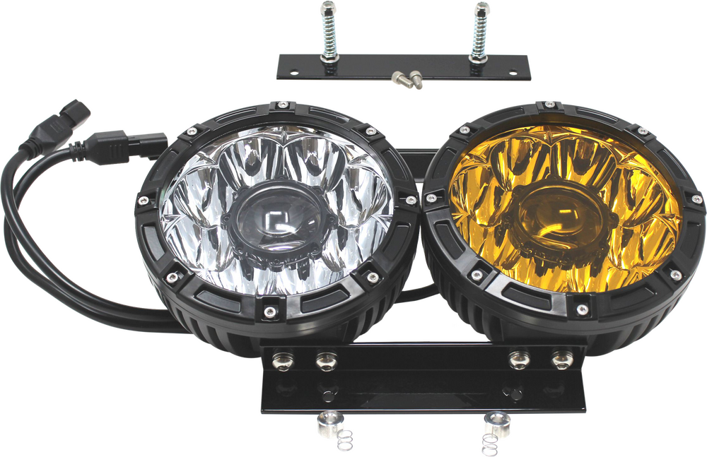 Letric Lighting Co 7" DB7 LED Headlight Kit Fltr ` - LLC-DB7-YC For Harley Road Glide 2015-2022