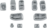 Harddrive 0139-11 Switch Caps CHR 11 Piece For Harley Touring 2014-2019