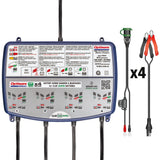 TECMATE 3807-0266 TM485 Optimate™ Lithium Quad Bank Charger Battery Charger - Lithium