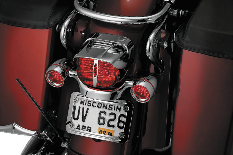 Kuryakyn 9008 Taillight Visor Without Slots Chrome