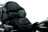 Kuryakyn Plug-In Driver Backrest Chrome - 1670 For Harley Touring 1997-2021