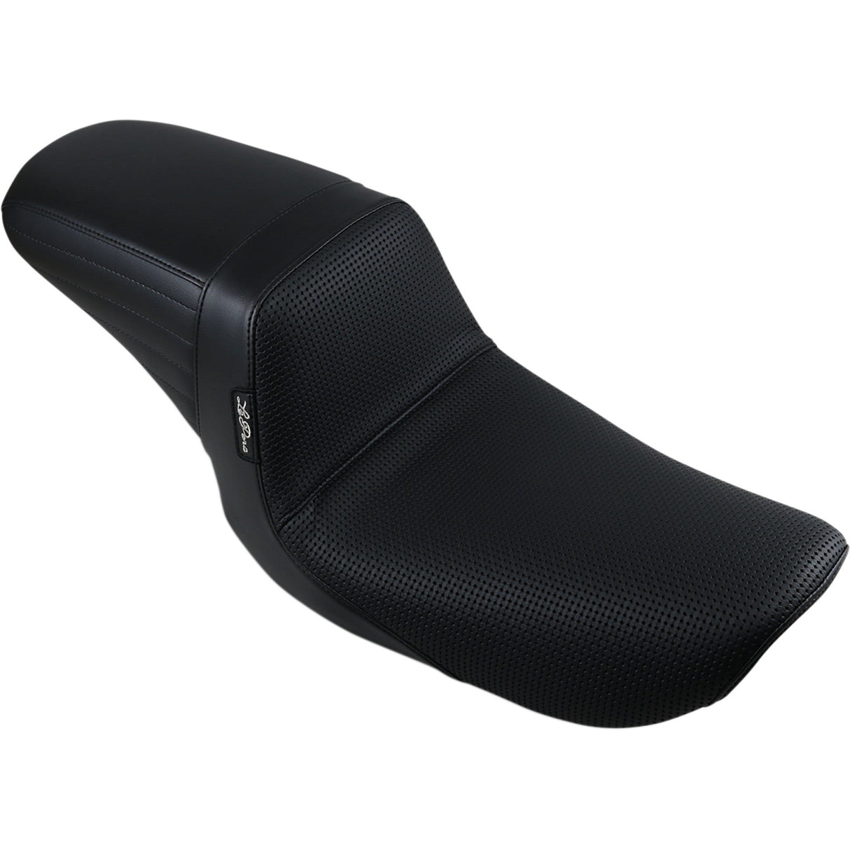 LePera Kickflip Seat — Basketweave Black - LN-591BW For Harley Dyna 1999-2003