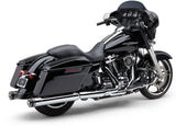 Cobra 4" Groove TIP Slip-ON Chrome - 6277 For Harley Touring 2017-2026