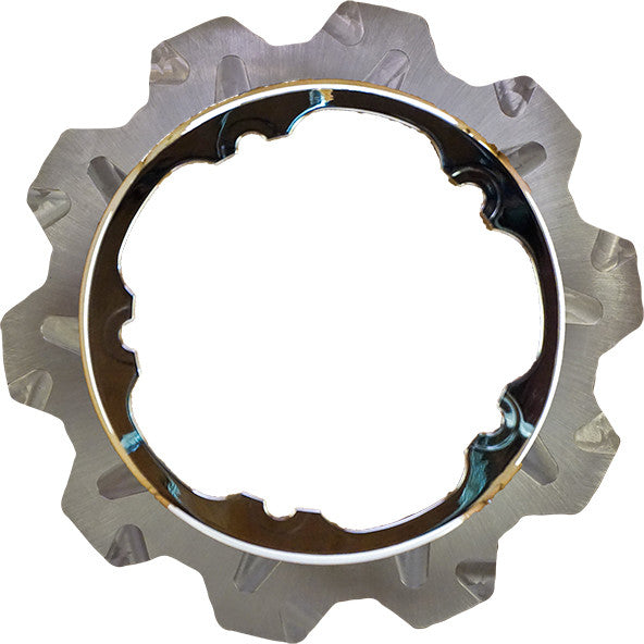 Lyndall Brakes High Carbon Steel Phoenix Front Rotor Chrome 11.8" - 2003-1003 For Harley Motorcycles 2008-2016