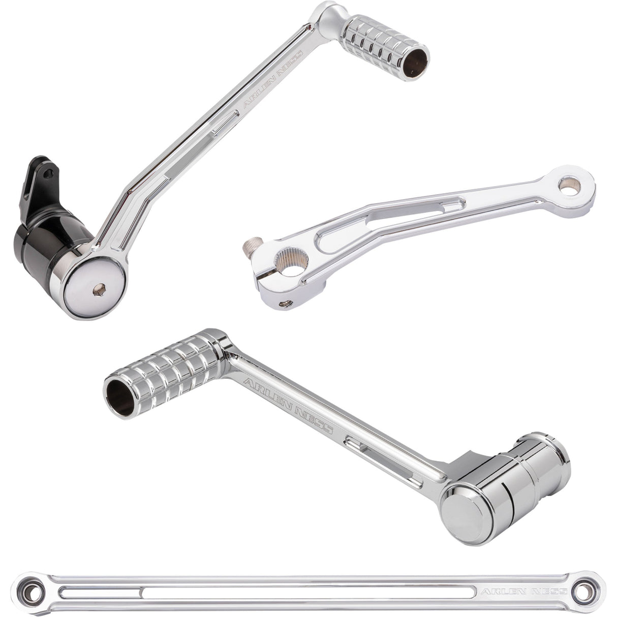 Arlen Ness SpeedLiner Foot Control Kit Solo Chrome - 420-105 For Harley Touring 1999-2026
