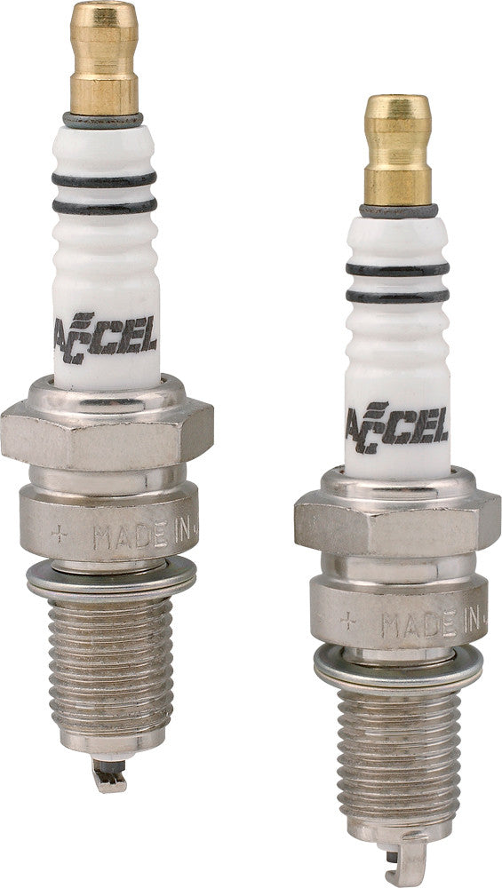 Accel Copper Core Spark Plugs EVO High Performance - 2410A For Harley Motorcycles 1984-1999