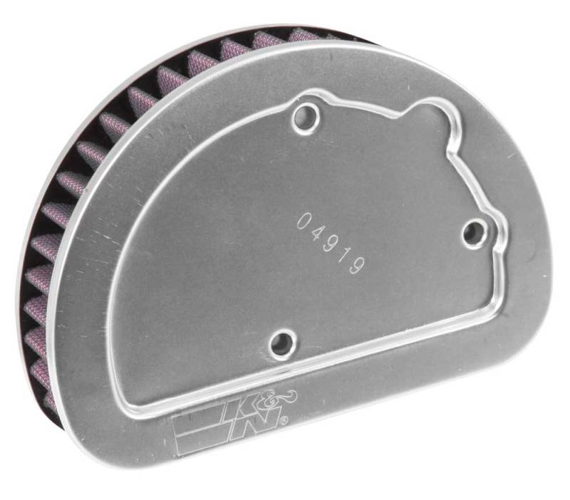 K & N Engineering Replacement Unique Air Filter 6.625in L X 4.75in W X 1.625in H With 1 Flange For - HD-1614 For Harley Motorcycles 2014-2017