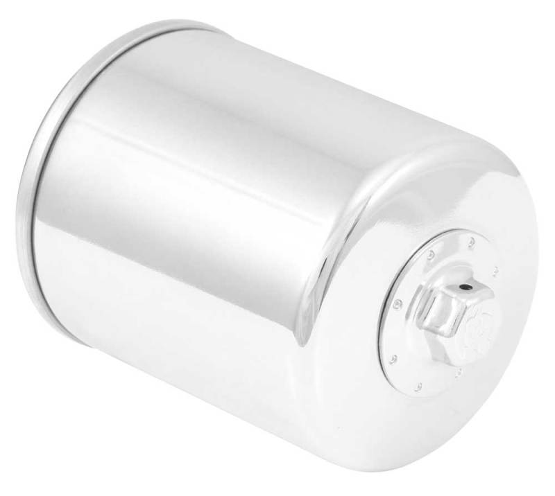 K & N Engineering Harley Davidson Buell 3in OD X 4.063in H Chrome Oil Filter - KN-171C For Harley Motorcycles 1999-2023