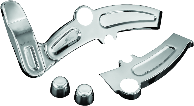 Kuryakyn Boomerang Frame Covers Softails Chrome - 7773 For Harley 2008-2017
