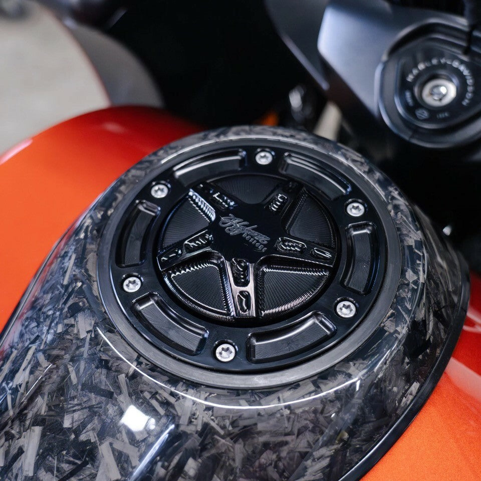 Hofmann Designs 5 Star GAS CAP Assembly Black CVO ` - HDB-1080B For Harley Touring 2023-2025