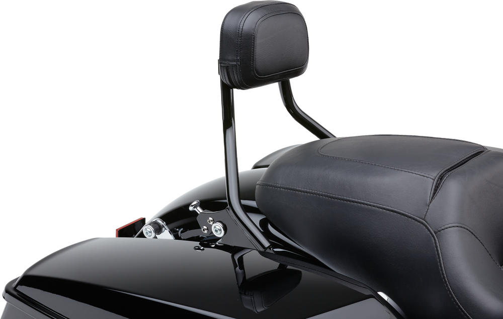 Cobra Detach Backrest Short Black - 602-2212B For Harley Touring 1997-2008