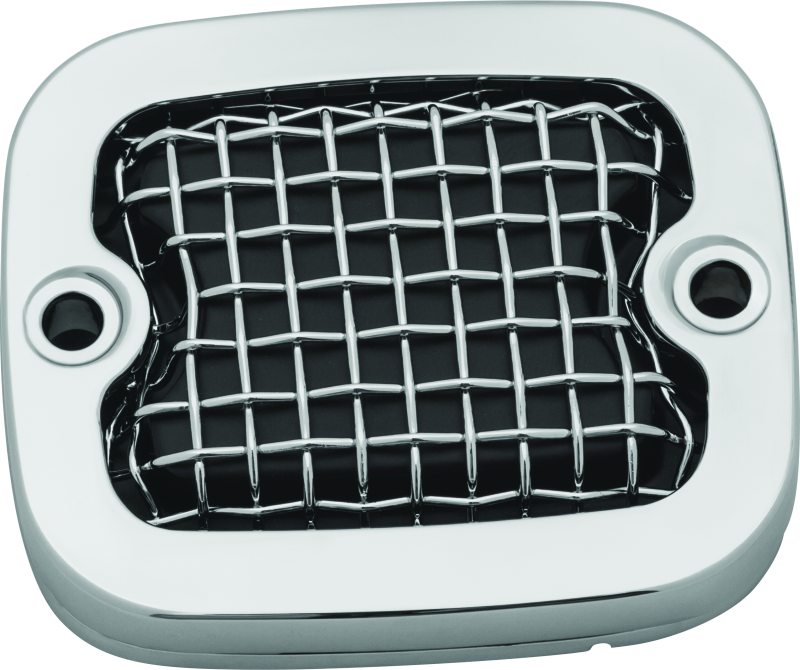 Kuryakyn Mesh Master Cylinder Cover Brk Chrome - 6534 For Harley 2006-2017