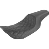 Saddlemen Profiler™ Lattice Stitch Seat Front Lattice Rear Smooth Black - 897-06-149 For Harley Touring 1997-2007