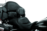 Kuryakyn Plug-In Driver Backrest Chrome - 1670 For Harley Touring 1997-2021